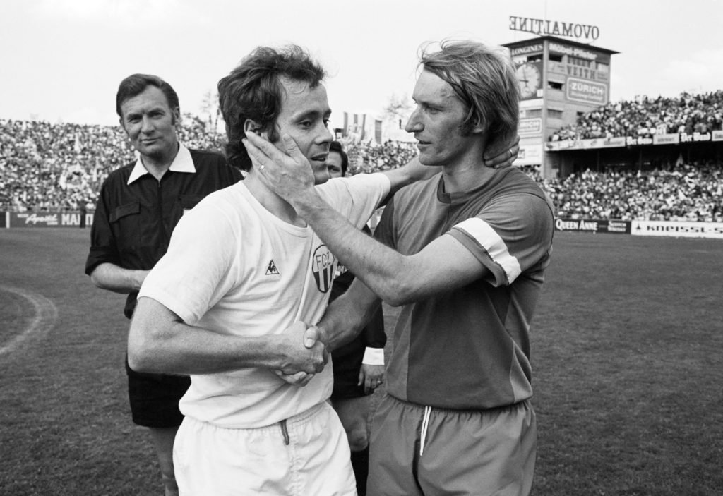 Köbi Kuhn und Karli Odermatt Cupfinal 18. Mai 1970 Bern